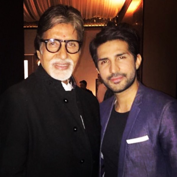 Adeel Chaudhry with Amitabh Bachchan