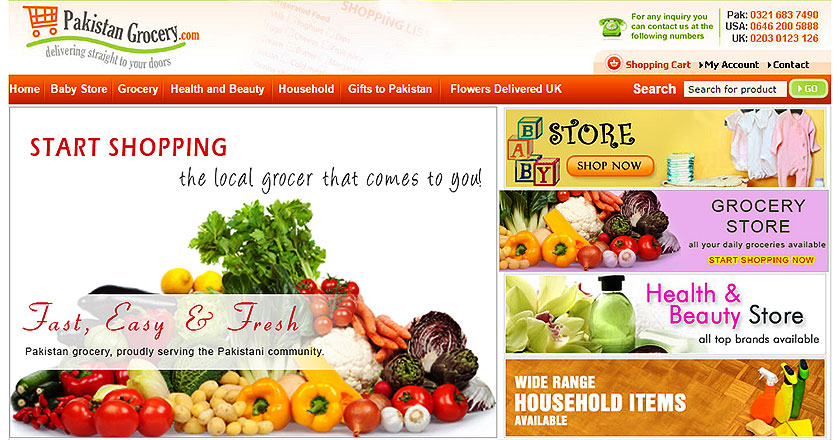 Top Online Grocery Shopping Websites in Pakistan - Brandsynario