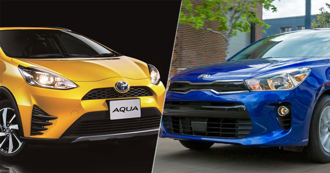 Toyota Aqua 17 Vs Kia Rio 18 Hatchback Specs Features Price Brandsynario