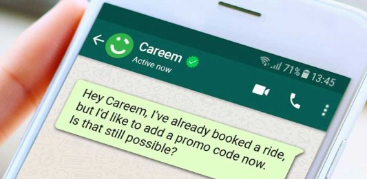 careem via whatsapp