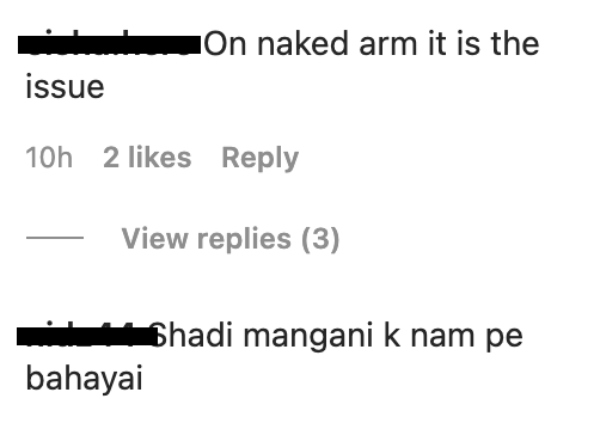 pakistanis angry aima baig wearing arm