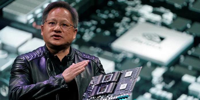 NVIDIA CEO with AI Board