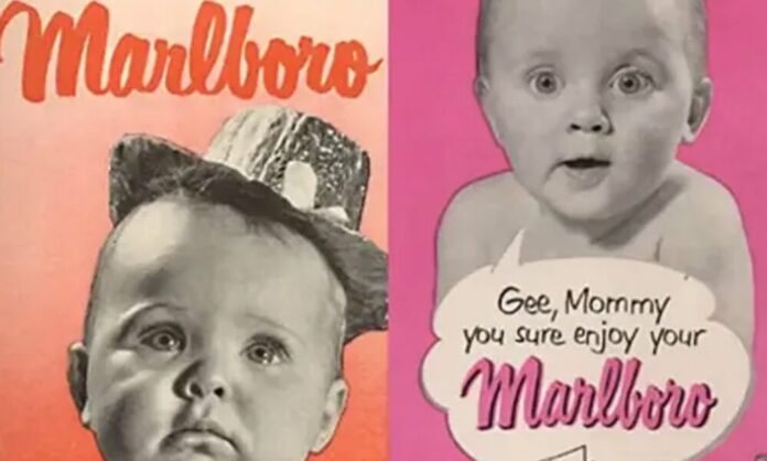 marlboro ads using baby photos