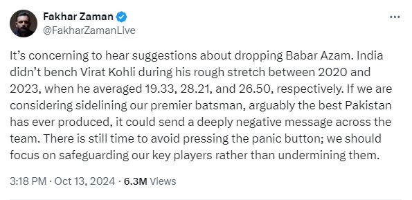 fakhar-zaman-breaks-ties-with-saya-after-babar-azam-tweet