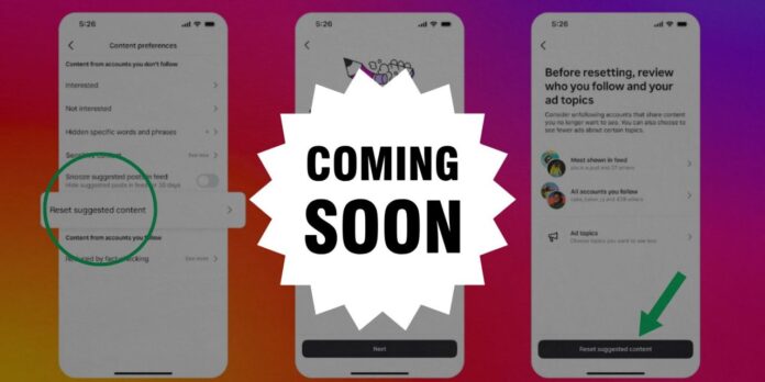 Instagram New Feature Algorithm Reset