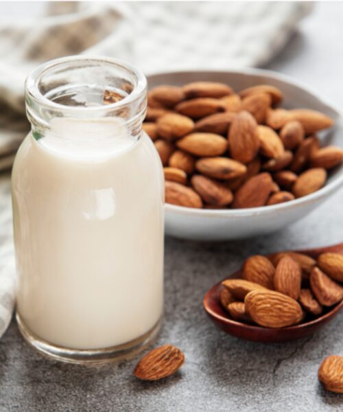 Almond milk- not high in protien