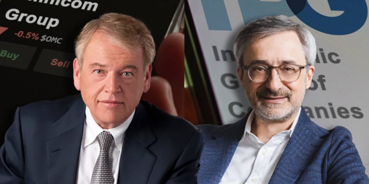 Omnicom boss John Wren with IPG counterpart Philippe Krakowsky