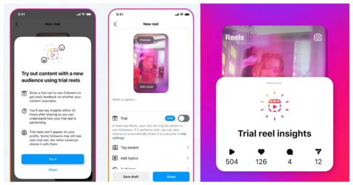 Instagram launches ‘trial reels’ feature