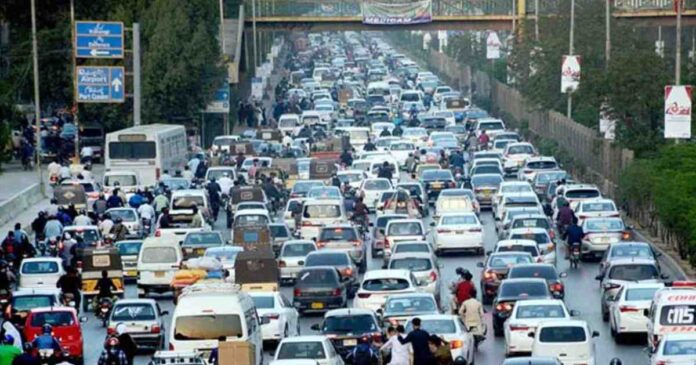 Traffic Situation in Karachi