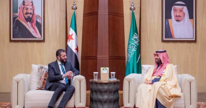 Syrian Interim President Al-Sharaa meets Saudi Crown Prince