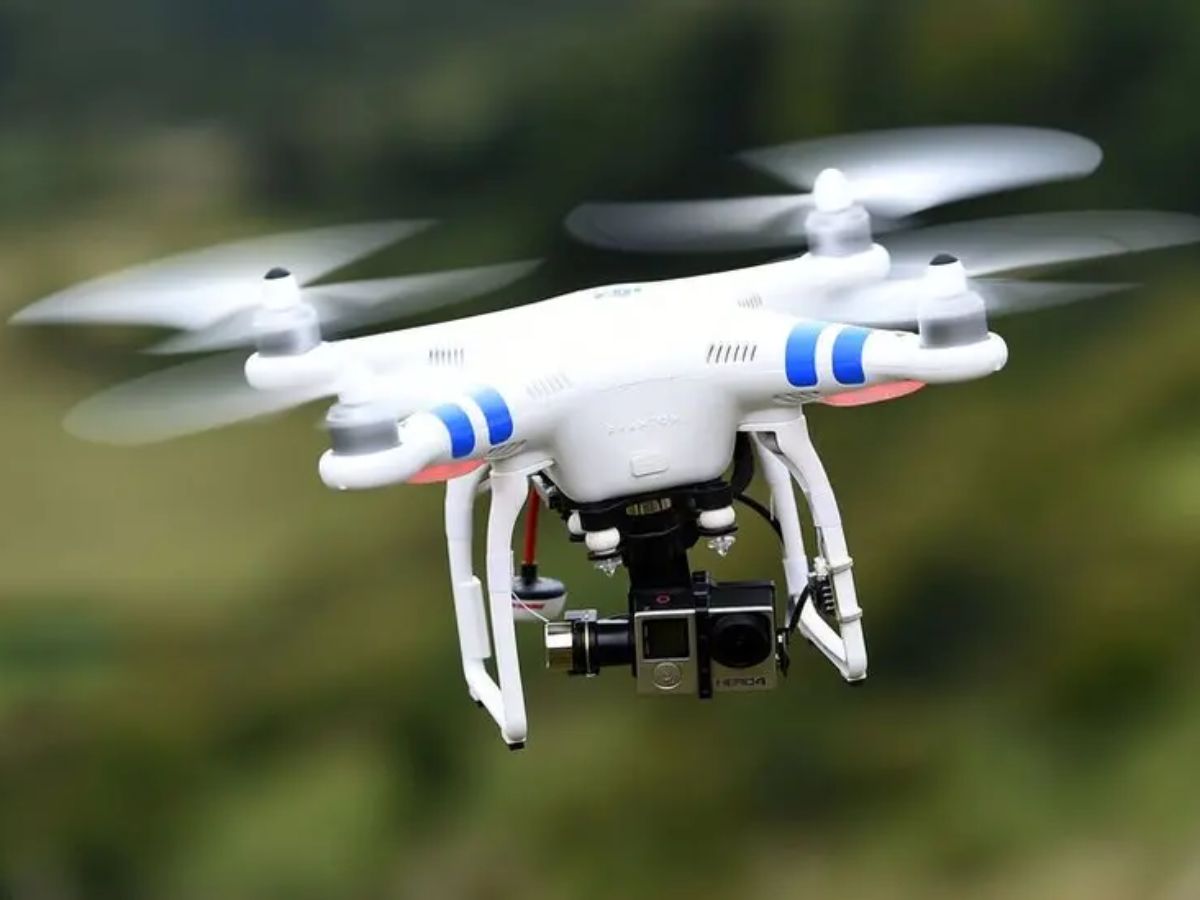 Drone being used for property protection