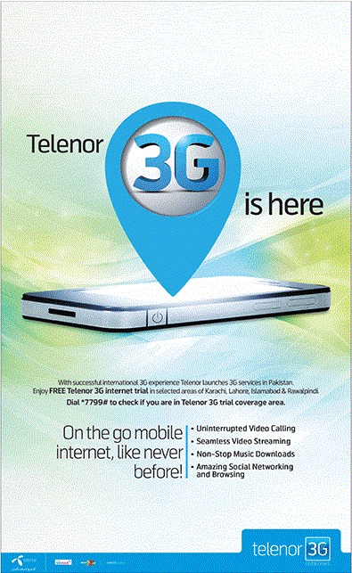 Telenor is Here with 3G Network - Brandsynario